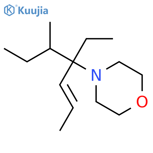 MORPHOLINE, 4-[1-ETHYL-1-(1-METHYLPROPYL)-2-BUTENYL]- structure