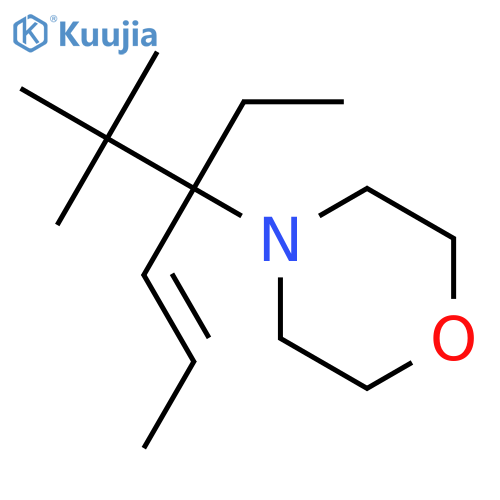 Morpholine, 4-[1-(1,1-dimethylethyl)-1-ethyl-2-butenyl]- structure