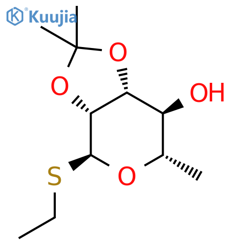 Ethyl 2,3-O-isopropylidene-alpha-L-thiorhamnopyranoside structure
