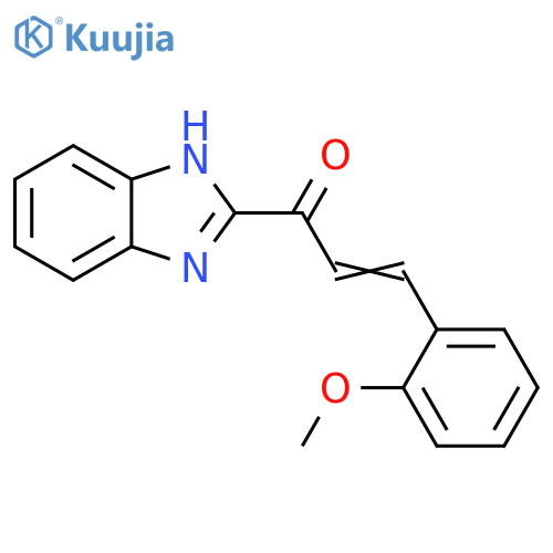 2-Propen-1-one, 1-(1H-benzimidazol-2-yl)-3-(2-methoxyphenyl)- structure