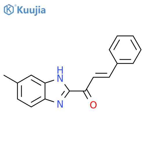 2-Propen-1-one, 1-(5-methyl-1H-benzimidazol-2-yl)-3-phenyl- structure