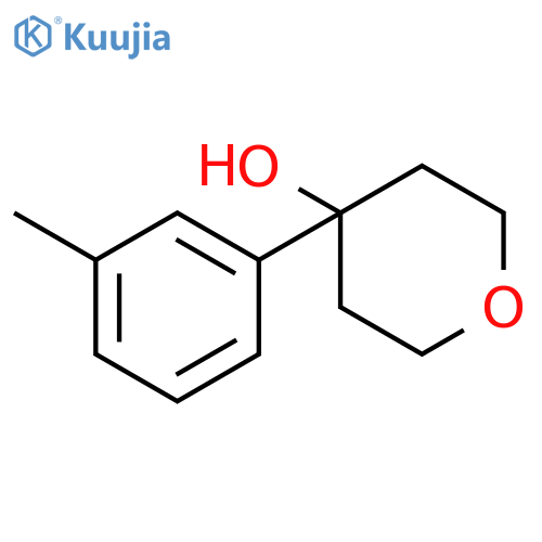2H-Pyran-4-ol, tetrahydro-4-(3-methylphenyl)- structure
