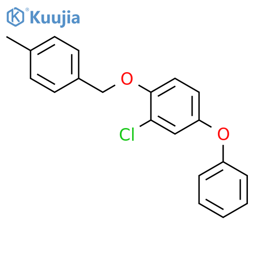 Benzene, 2-chloro-1-[(4-methylphenyl)methoxy]-4-phenoxy- structure
