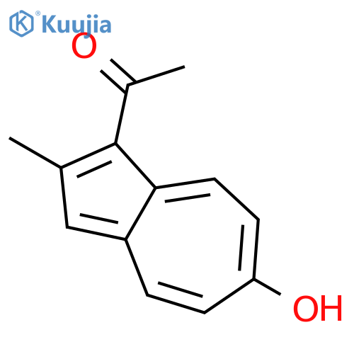 ETHANONE, 1-(6-HYDROXY-2-METHYL-1-AZULENYL)- structure