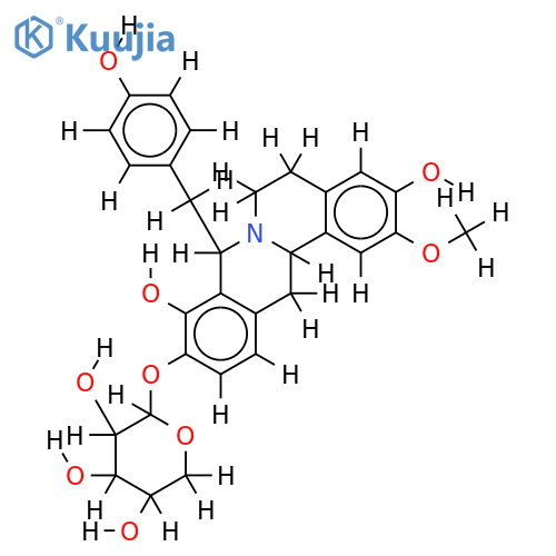 O10-beta-Xylopyranoside-8-(4-Hydroxybenzyl)-2-methoxy-3,9,10-berbintriol structure