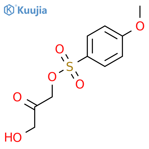 Benzenesulfonic acid, 4-methoxy-, 3-hydroxy-2-oxopropyl ester structure