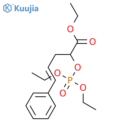 4-Pentenoic acid, 2-[(diethoxyphosphinyl)oxy]-5-phenyl-, ethyl ester, (4E)- structure