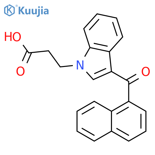 3-(1-naphthalenylcarbonyl)-1H-indole-1-propanoicacid structure