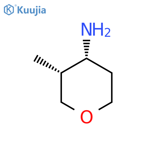(3R,4R)-3-methyltetrahydropyran-4-amine structure