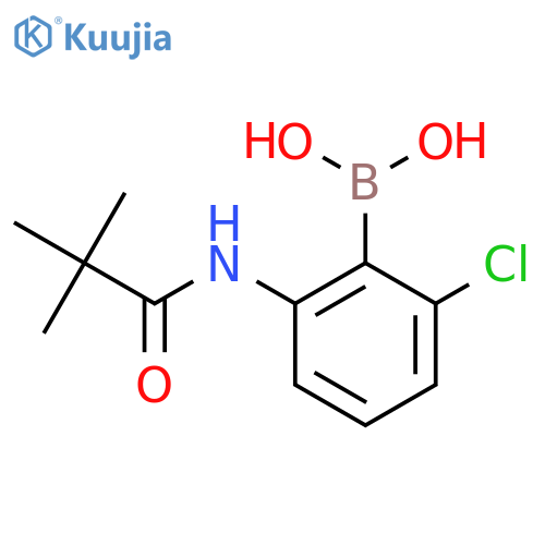 2-(Tert-Butylcarbonylamino)-6-chlorophenylboronic acid structure