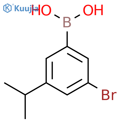 3-Bromo-5-isopropylphenylboronic acid structure
