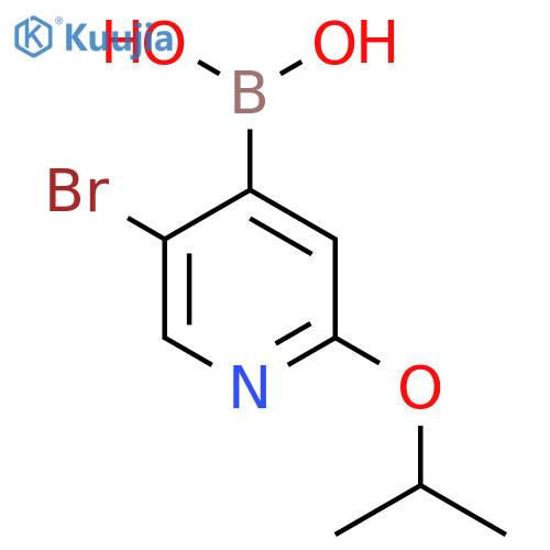 5-Bromo-2-(isopropoxy)pyridine-4-boronic acid structure