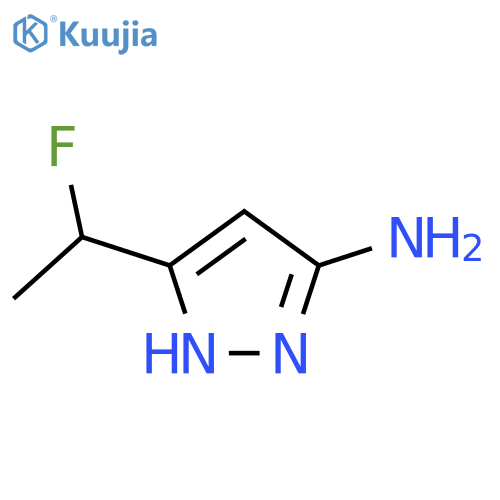 5-(1-Fluoroethyl)-1H-pyrazol-3-amine structure