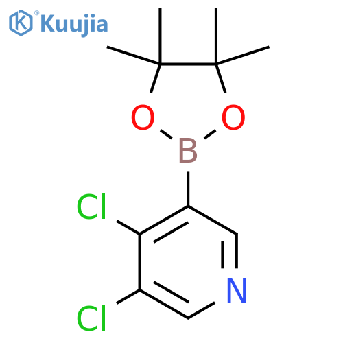 3,4-Dichloropyridine-5-boronic acid pinacol ester structure