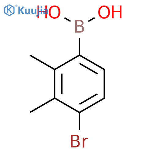 4-Bromo-2,3-dimethylphenylboronic acid structure