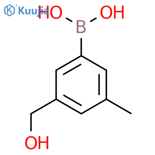 3-(Hydroxymethyl)-5-methylphenylboronic Acid structure