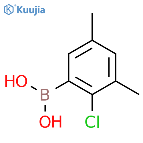 (2-Chloro-3,5-dimethylphenyl)boronic acid structure