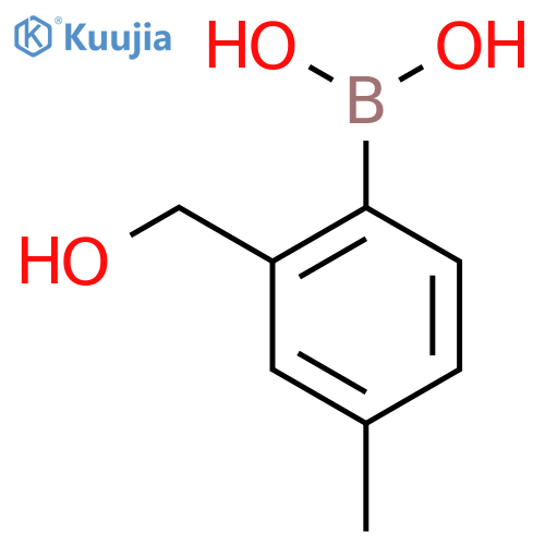 2-Hydroxymethyl-4-methylphenylboronic acid structure