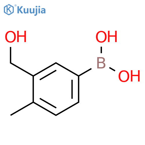 3-Hydroxymethyl-4-methylphenylboronic acid structure