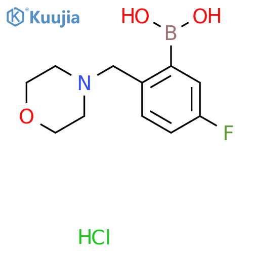 5-Fluoro-2-(morpholinomethyl)phenylboronic acid, hydrochloride structure