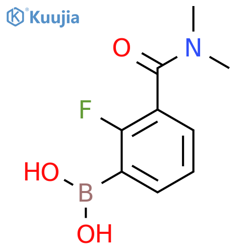 2-Fluoro-3-(N,N-dimethylaminocarbonyl)phenylboronic acid structure