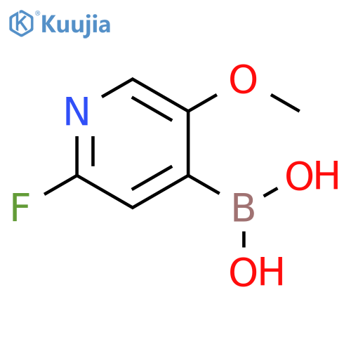 2-fluoro-5-methoxypyridine-4-boronic acid structure
