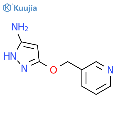 5-(Pyridin-3-ylmethoxy)-1H-pyrazol-3-amine structure
