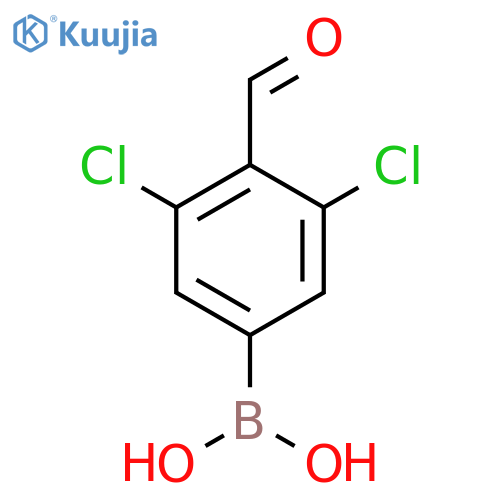 3,5-Dichloro-4-formylphenylboronic acid structure