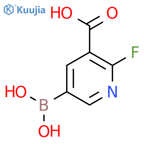2-Fluoro-3-carboxypyridine-5-boronic acid structure