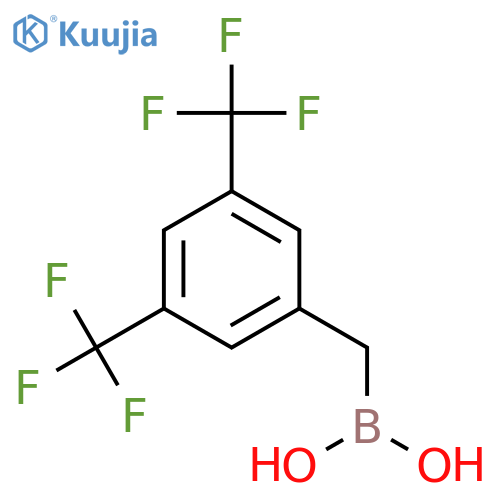 3,5-Bis(trifluoromethyl)benzylboronic acid structure