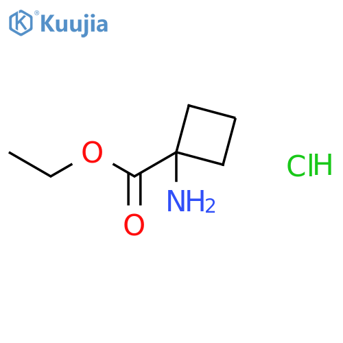 ethyl 1-aminocyclobutanecarboxylate;hydrochloride structure
