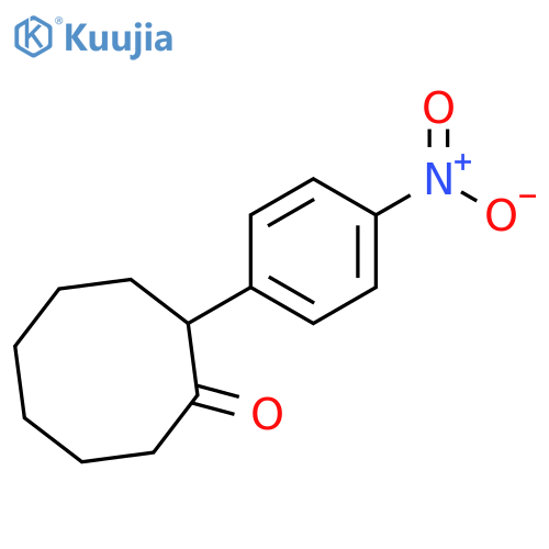 2-(4-Nitrophenyl)cyclooctan-1-one structure