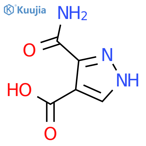 1H-Pyrazole-4-carboxylicacid, 3-(aminocarbonyl)- structure