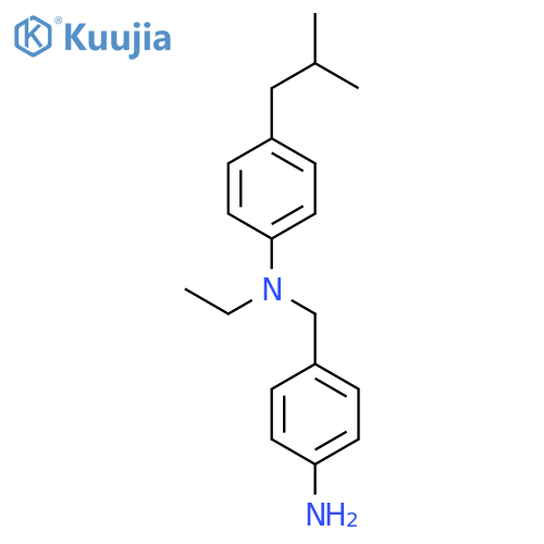 Benzenemethanamine, 4-amino-N-ethyl-N-[4-(2-methylpropyl)phenyl]- structure