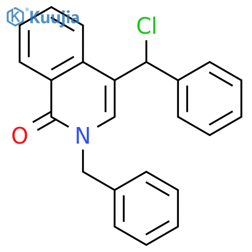 1(2H)-Isoquinolinone, 4-(chlorophenylmethyl)-2-(phenylmethyl)- structure