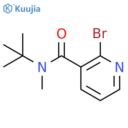 3-Pyridinecarboxamide, 2-bromo-N-(1,1-dimethylethyl)-N-methyl- structure