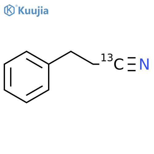 Benzenepropanenitrile-cyano-13C (9CI) structure