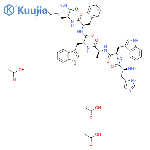 Growth hormone releasing hexapeptide acetate structure