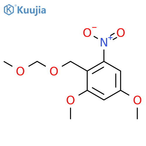 Benzene, 1,5-dimethoxy-2-[(methoxymethoxy)methyl]-3-nitro- structure