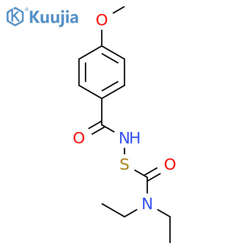 Benzamide, N-[[(diethylamino)carbonyl]thio]-4-methoxy- structure