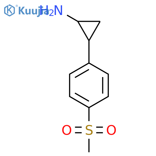 2-(4-methanesulfonylphenyl)cyclopropan-1-amine structure