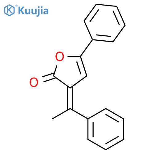 2(3H)-Furanone, 5-phenyl-3-(1-phenylethylidene)-, (E)- structure