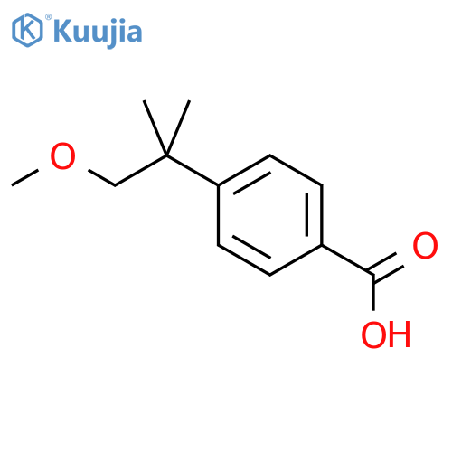 Benzoic acid, 4-(2-methoxy-1,1-dimethylethyl)- structure