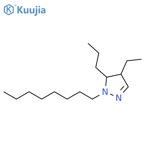 1H-Pyrazole,4-ethyl-4,5-dihydro-1-octyl-5-propyl- structure
