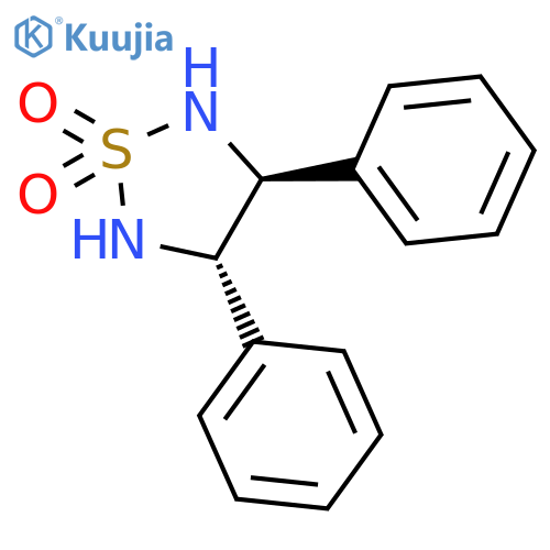 1,2,5-Thiadiazolidine, 3,4-diphenyl-, 1,1-dioxide, (4S-trans)- structure