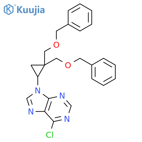 9H-Purine, 9-[2,2-bis[(phenylmethoxy)methyl]cyclopropyl]-6-chloro-, (±)- structure