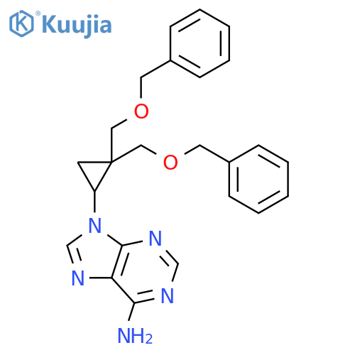 9H-Purin-6-amine, 9-[2,2-bis[(phenylmethoxy)methyl]cyclopropyl]-, (±)- structure