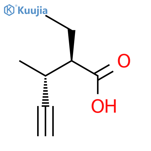 4-Pentynoic acid, 2-ethyl-3-methyl-, (R*,R*)-(±)- structure