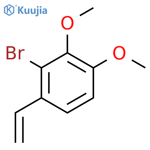 2-bromo-1-ethenyl-3,4-dimethoxybenzene structure