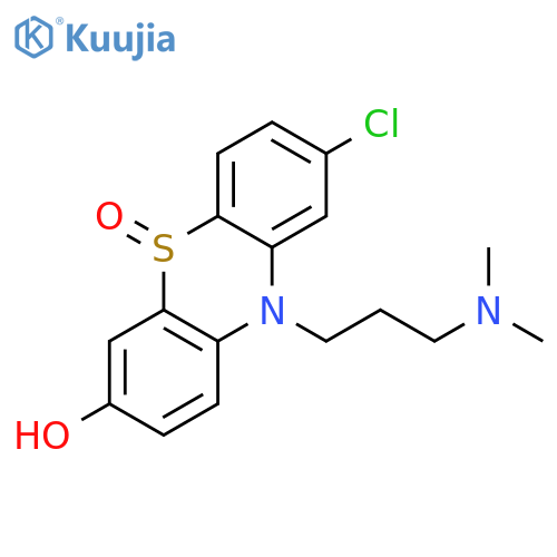 10H-Phenothiazin-3-ol, 8-chloro-10-[3-(dimethylamino)propyl]-, 5-oxide structure